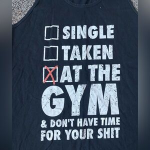 American Apparel Charcoal Tee size medium at the gym graphic mens preloved